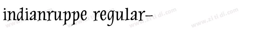 indianruppe regular字体转换